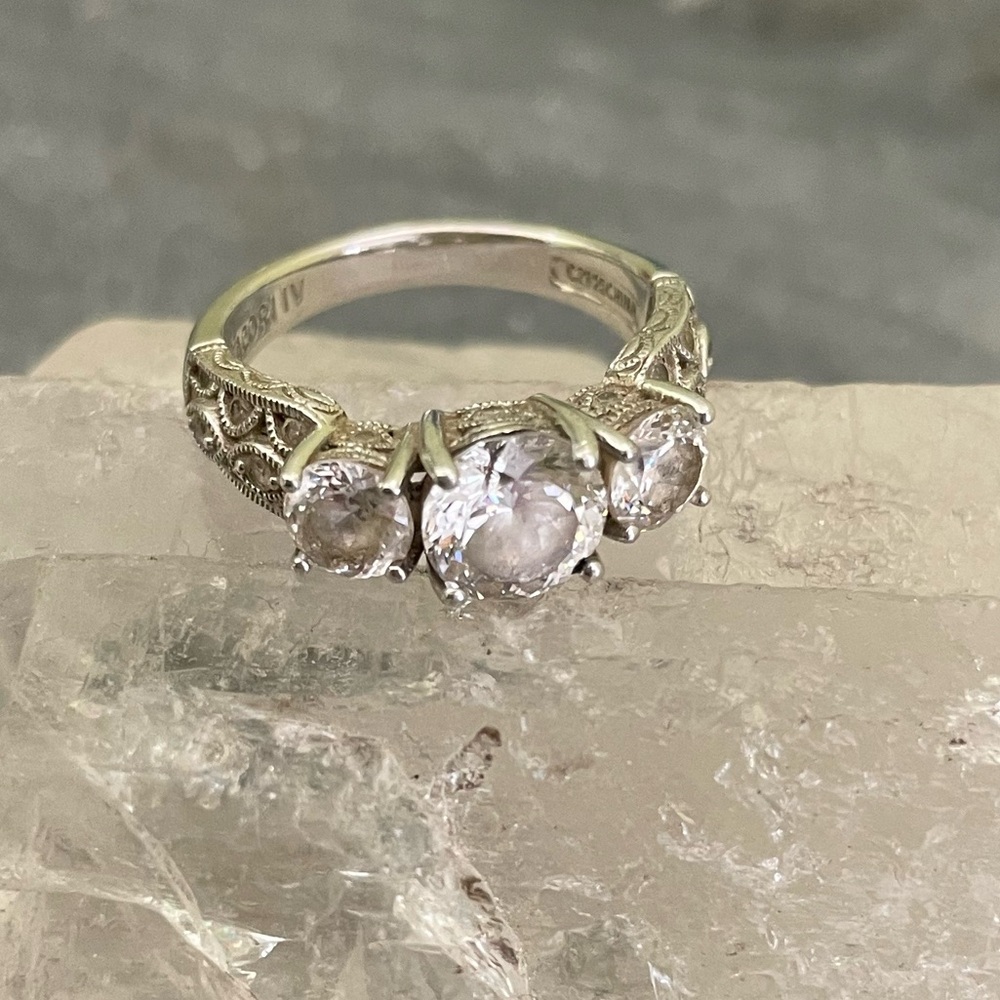 Tacori IV sterling silver trinity ring 7